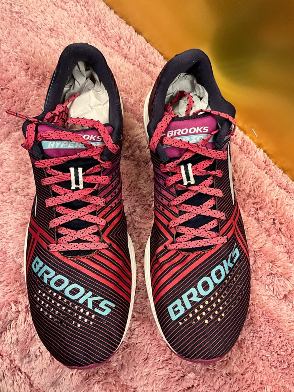 Brooks Running Shoes - Black, Pink & Light Blue Accents